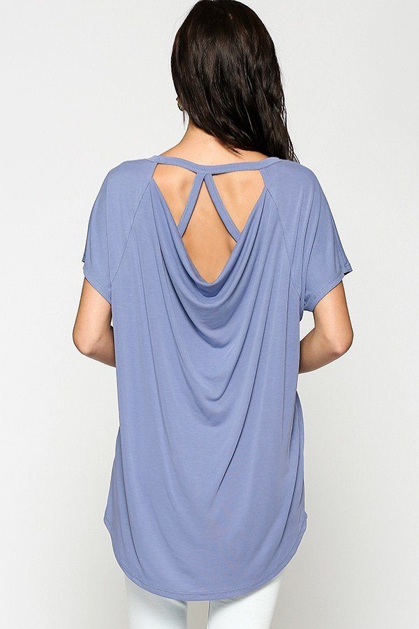 Scoop Neckline Solid Top
