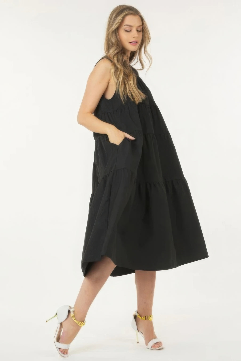 Sleeveless Poplin Dress