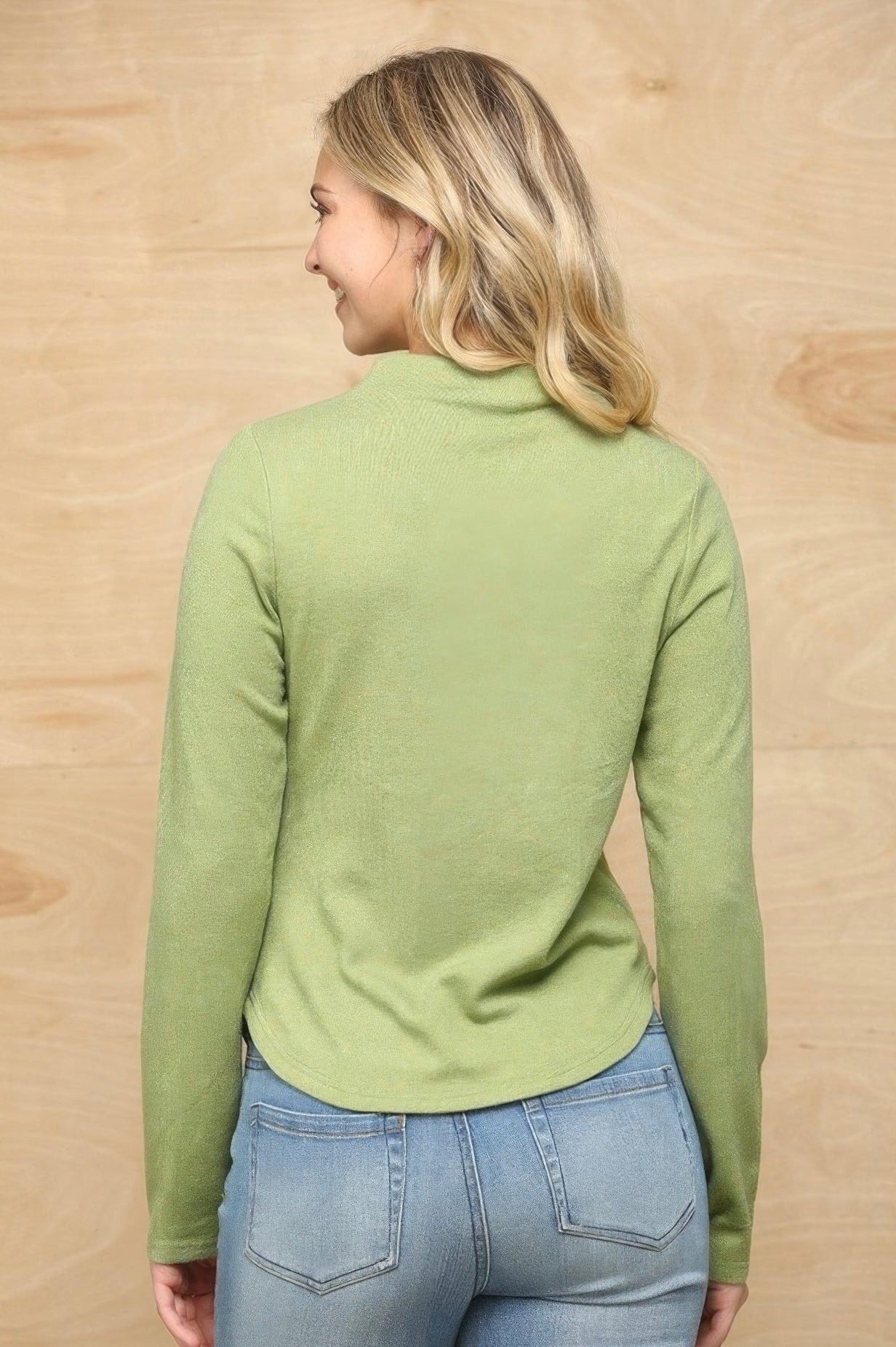 Cozy Soft Knit Mock Neck Top