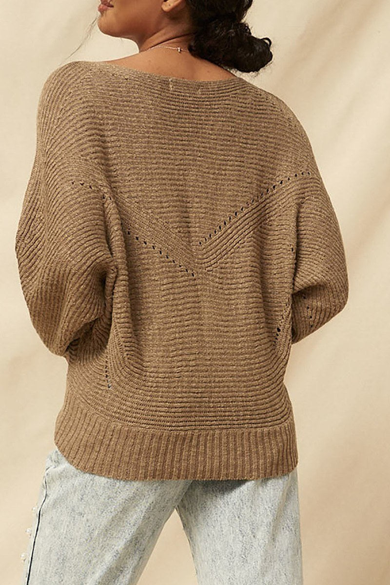 Ribbed Knit Sweater