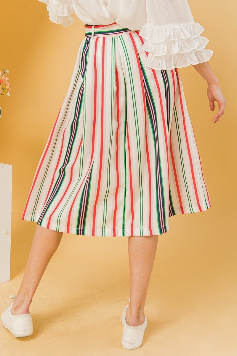 Woven Midi Skirt