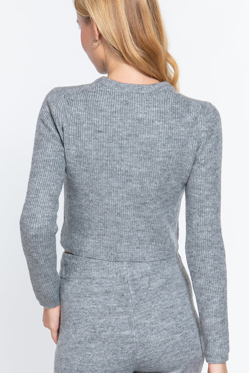 Crew Neck Sweater Top