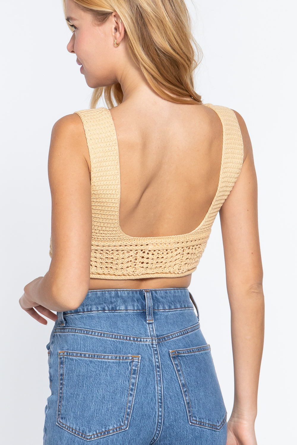 Crochet Chic Cami Crop Top
