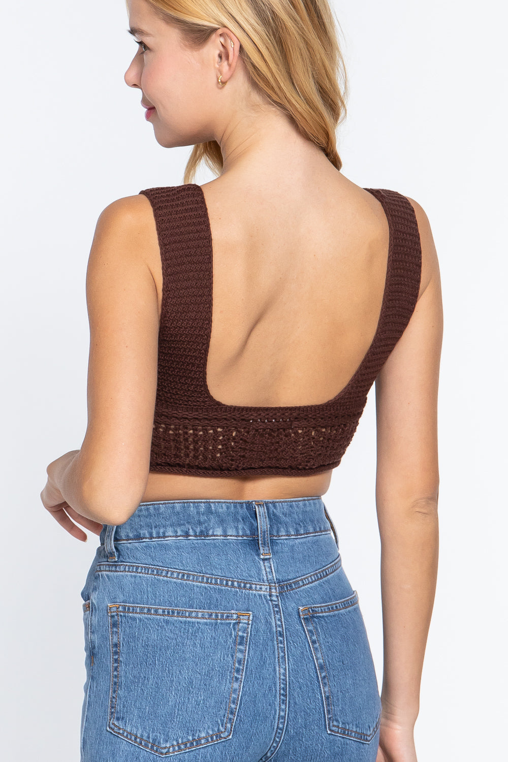 Crochet Chic Cami Crop Top