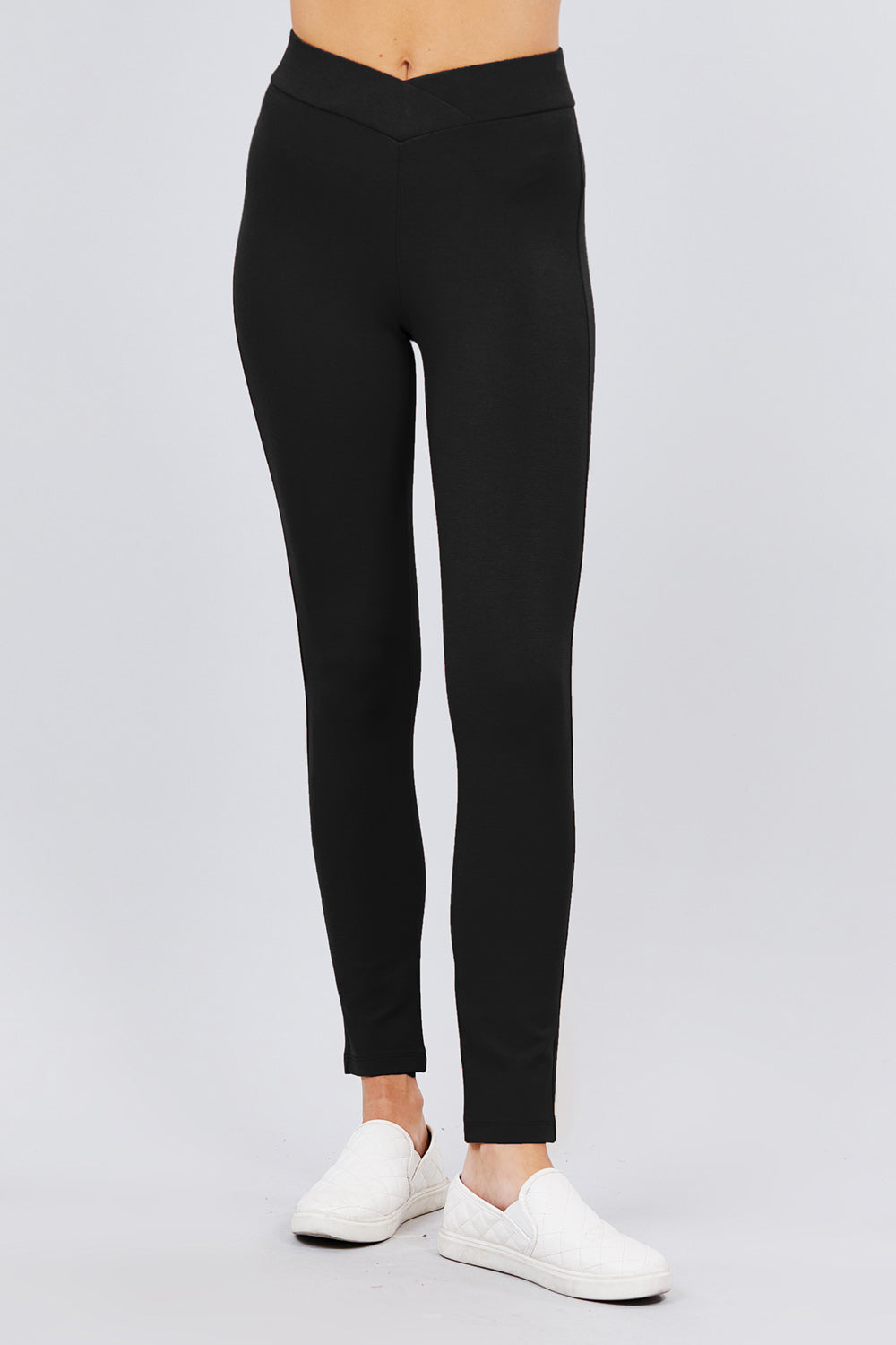 Mid Rise Ponte Pants