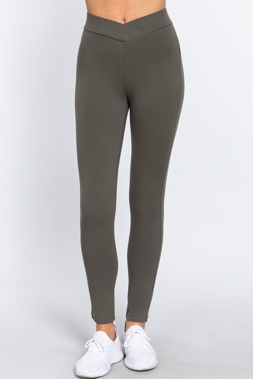 Mid Rise Ponte Pants