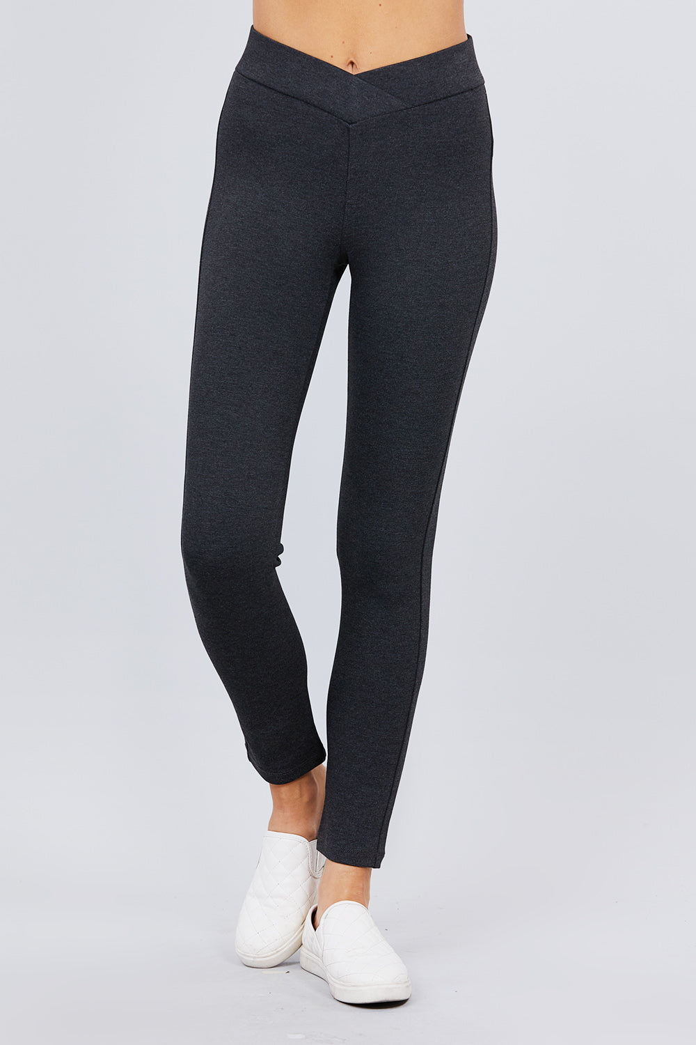 Mid Rise Ponte Pants