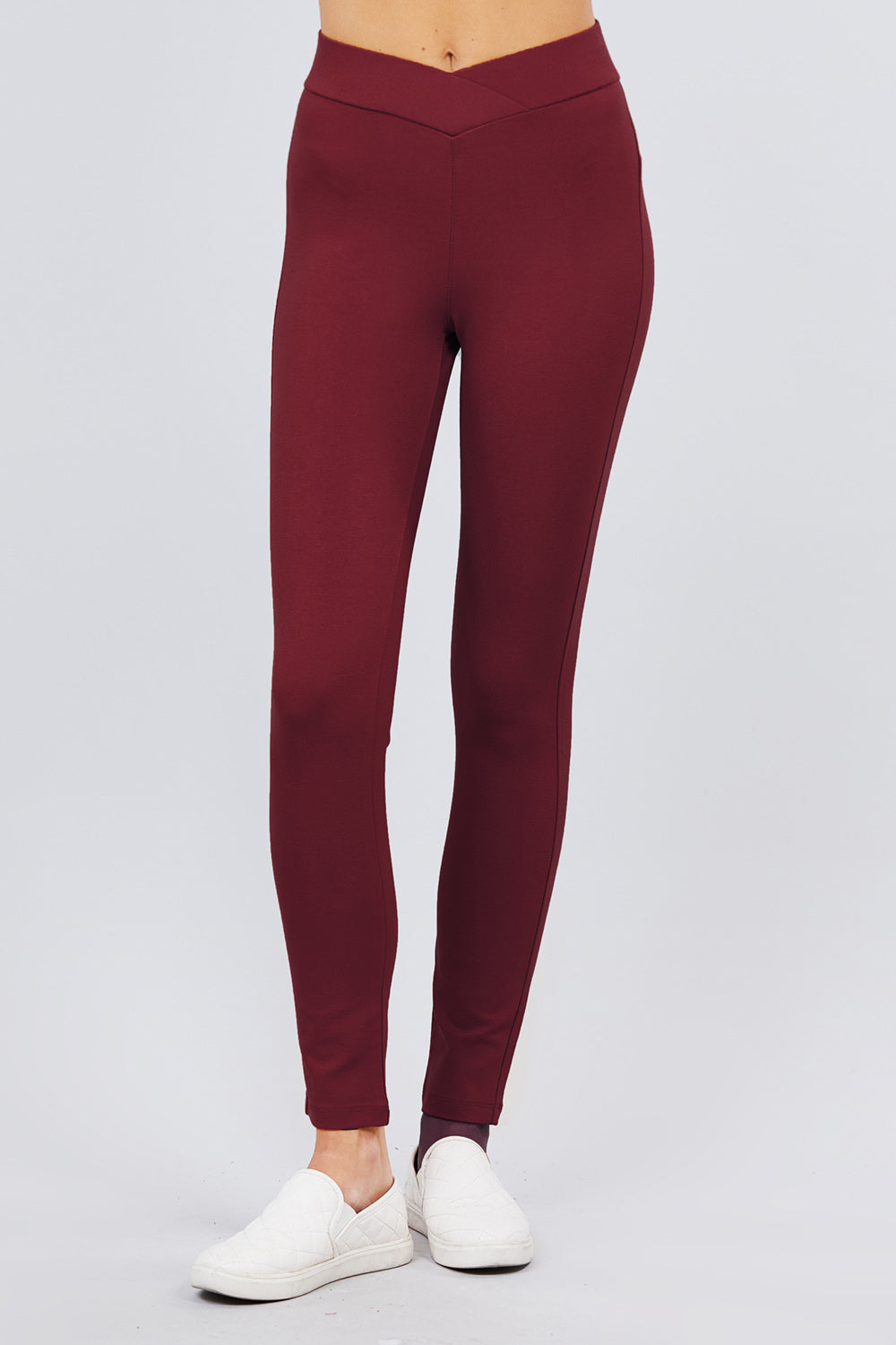 Mid Rise Ponte Pants
