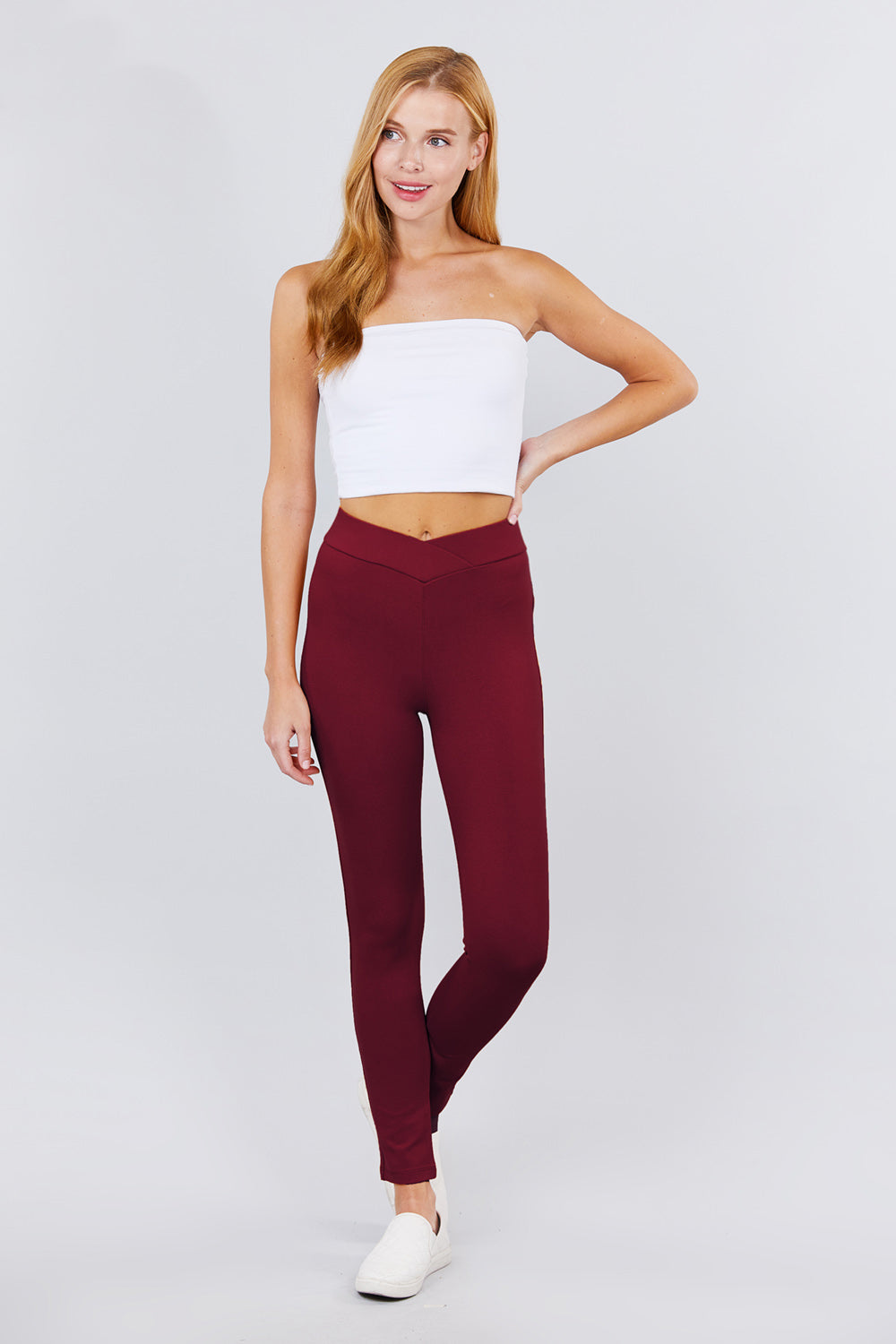 Mid Rise Ponte Pants