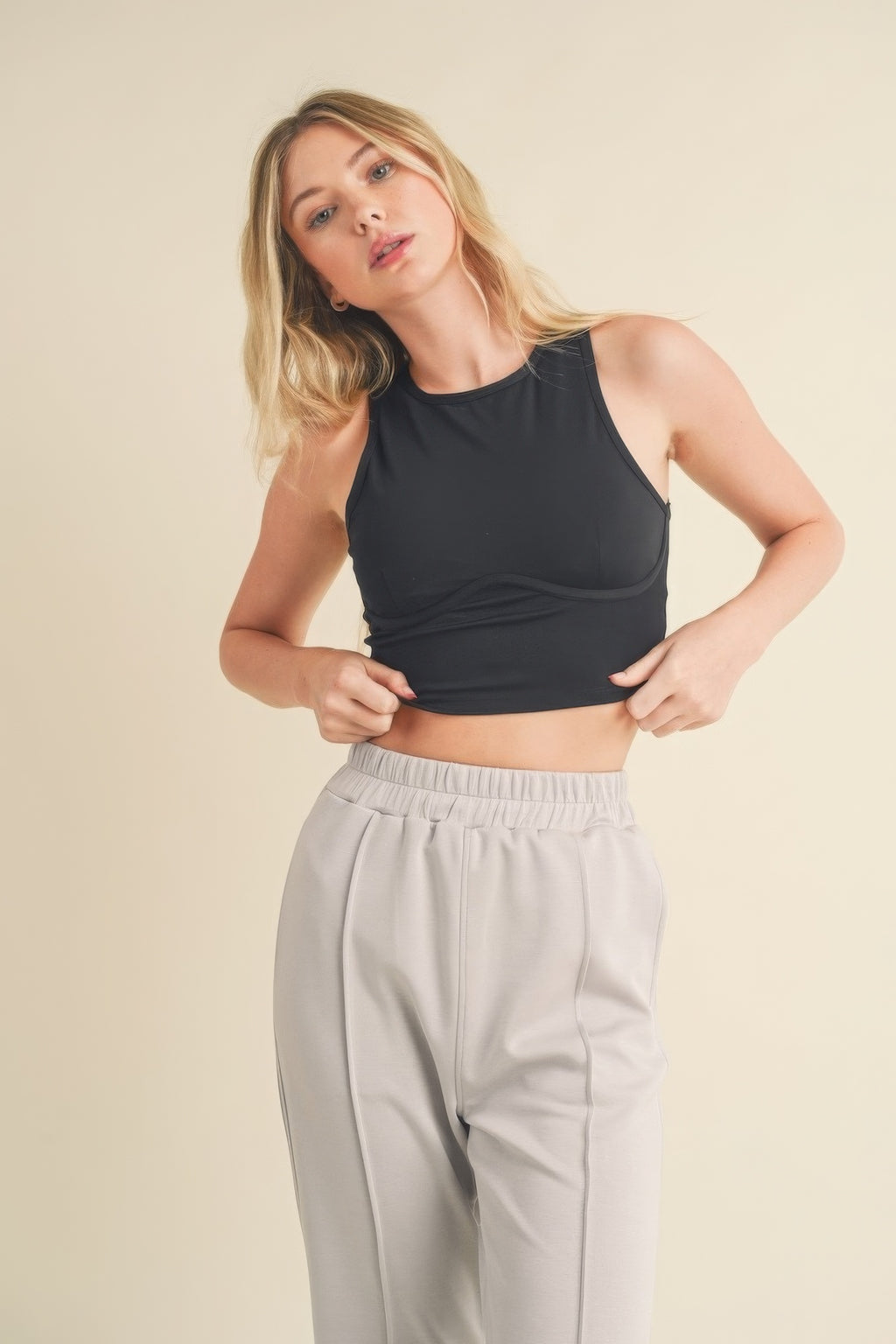 Corset Crop Tank Top