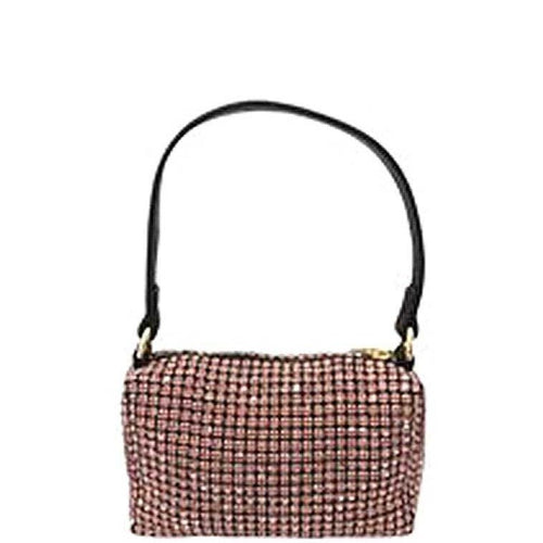 Fashion Chic Rhinestone Handle Clutch Bag - Cherry Angel