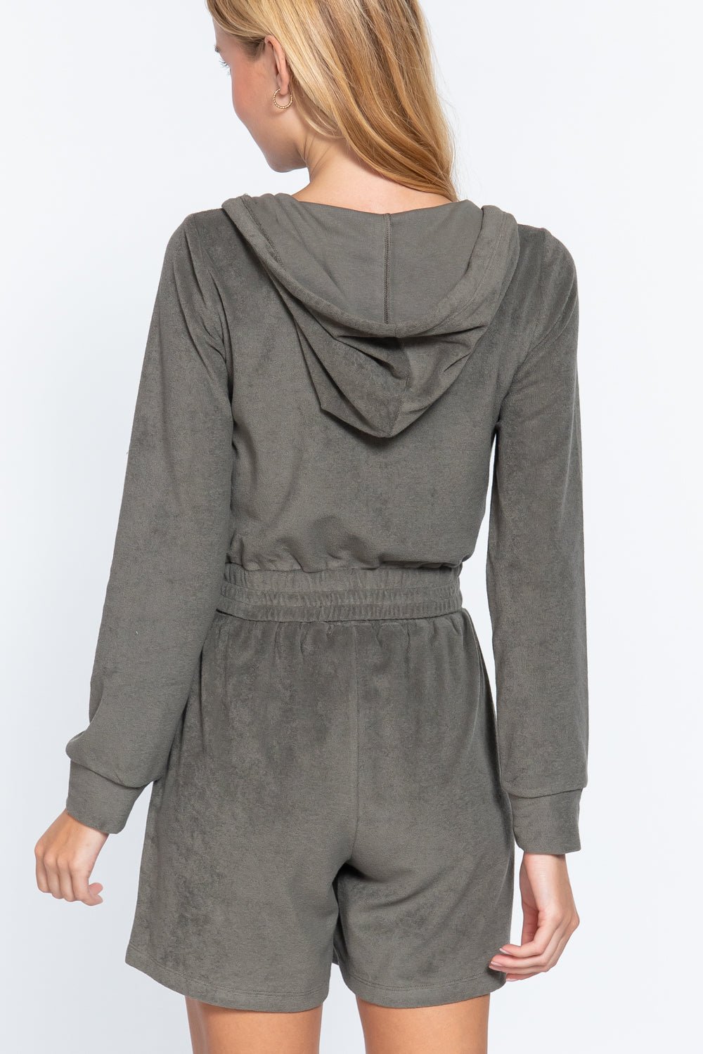 Hoodie Terry Towelling Jacket - Cherry Angel