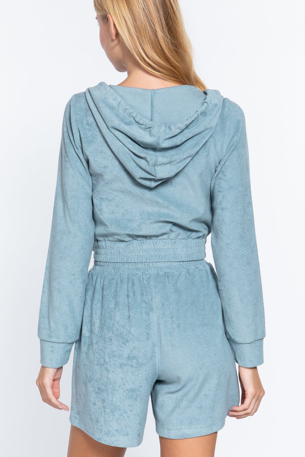 Hoodie Terry Towelling Jacket - Cherry Angel